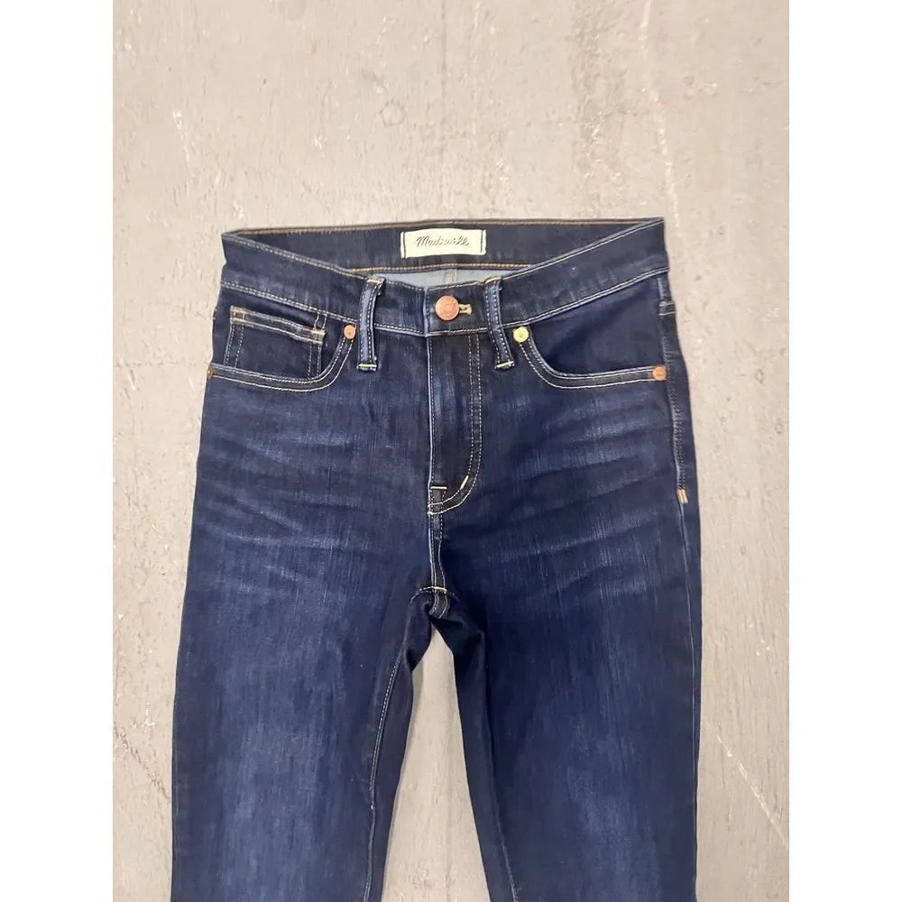 Madewell Jeans Womens 23 Waist 9 in High Rise‎ Skinny Blue Stretch Denim 26x27